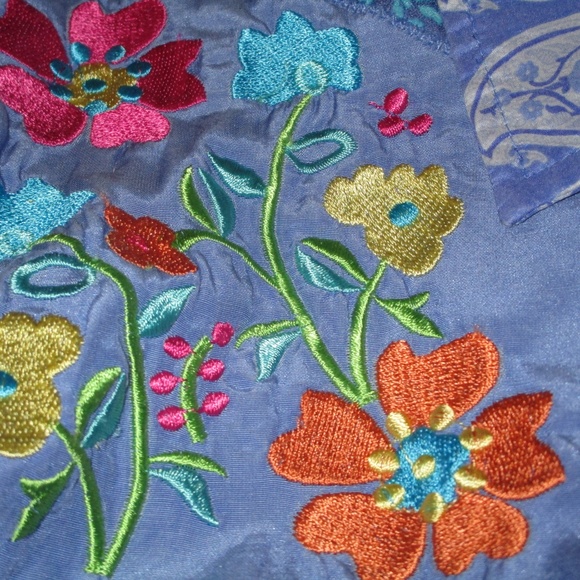 Diane Gilman Patchwork Embroidered Jacket 1X - Picture 7 of 8